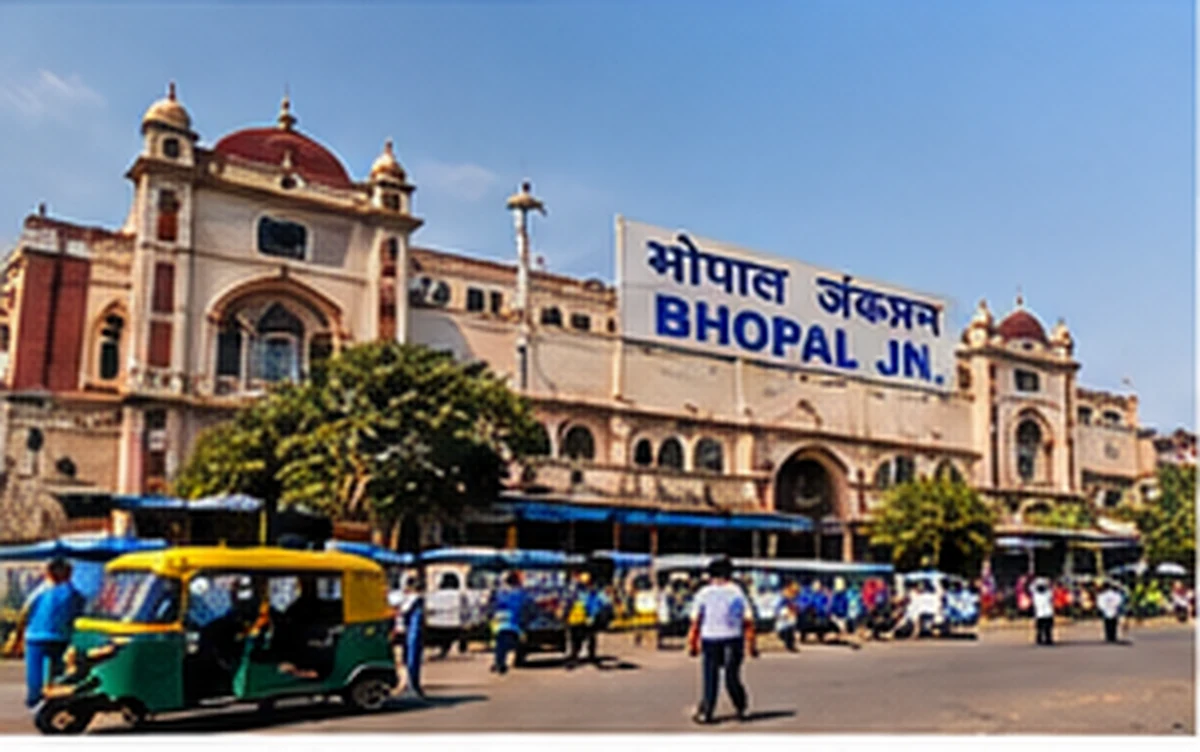 Illustration of a Bhopal station pickup for a Pachmarhi cab