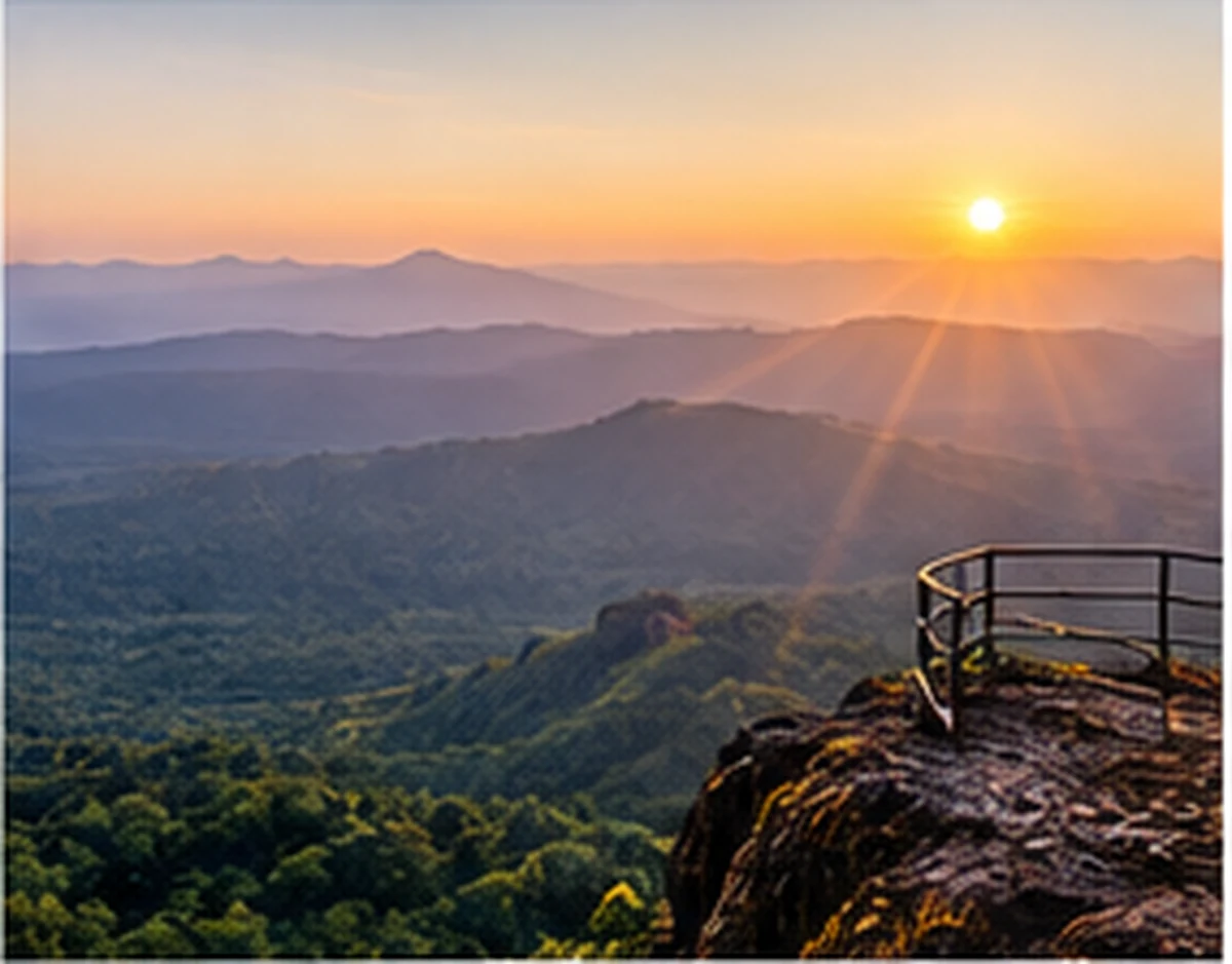 Illustration of the Dhoopgarh viewpoint